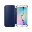 Genuine Samsung Galaxy S6 Edge Clear View Flip Cover - Blue Black