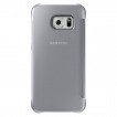 Genuine Samsung Galaxy S6 Edge Clear View Flip Cover - Silver
