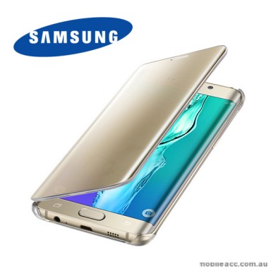 Original Samsung Galaxy S6 edge  Clear View Cover Gold