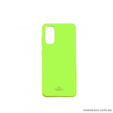 Mercury Pearl TPU Jelly Case for Samsung S20 6.2 inch  Lime Green