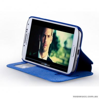 Momax Stand View European Style Flip Cover - Samsung Galaxy S4 i9500 - Blue