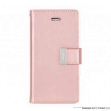 Mercury Rich Diary Wallet Case For iPhone12 mini 5.4 inch  Rose Gold
