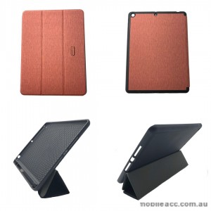 Foldable Magnetic Smart Cover for Apple iPad 10.2 inch 2019  Brown