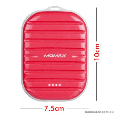 Momax 7800mAh Super Mini Power Bank 2.4A Output - Pink