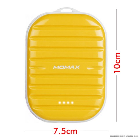 Momax 7800mAh Super Mini Power Bank 2.4A Output - Yellow