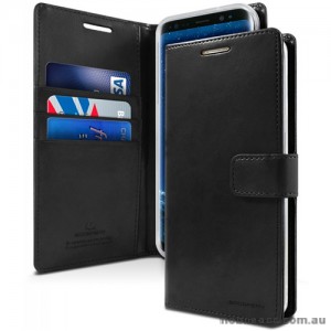 Mercury Goospery Blue Moon Diary Wallet Case For iPhone 13 Pro MAX 6.7inch  Black