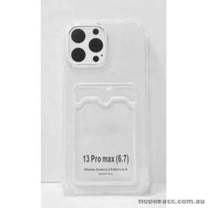 2.0MM Anti Shock TPU Card Slot Case For iPhone 13 Pro MAX  6.7inch  Clear