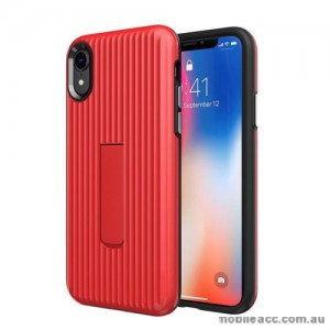 Luggage Case with Kickstand Shockproof Heavy Duty Case Cover For Iphone XR 6.1'  Red