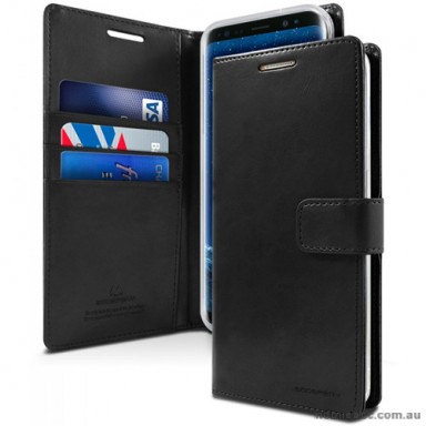 Mercury Goospery Blue Moon Diary Wallet Case For iPhone 13  6.1inch  Black