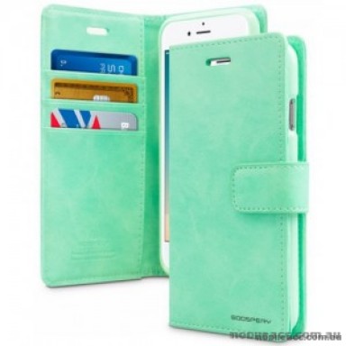 Mercury Goospery Blue Moon Diary Wallet Case For iPhone 12 6.1inch  Mint Green