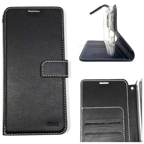 Molancano ISSUE Diary Wallet Case For iPhone12 6.1inch  Black