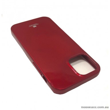 Korean Mercury TPU Jelly Case For iPhone12  6.7inch  Red