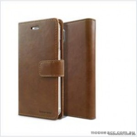 Mercury Goospery Blue Moon Diary Wallet Case For iPhone 11 Pro  MAX 6.5'  Brown