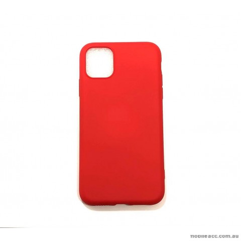 SR Soft Feeling Jelly Case Matt Rubber For iPhone 11 Pro MAX 6.5 inch  Red