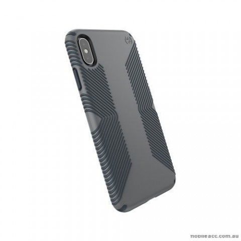 SPECK Presidio Grip Shockproof Heavy Duty Case for iPhone XS MAX 6.5'  Grey