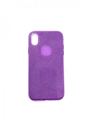 Bling Simmer TPU Gel Case For iPhone XS MAX  6.5' Purple