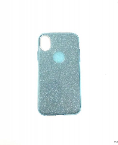 Bling Simmer TPU Gel Case For iPhone XS MAX  6.5' Blue