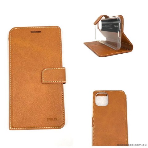 Molancano ISSUE Diary Wallet Case For iPhone 11  6.1'  Brown