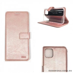 Molancano ISSUE Diary Wallet Case For iPhone 11  6.1'  Rose Gold