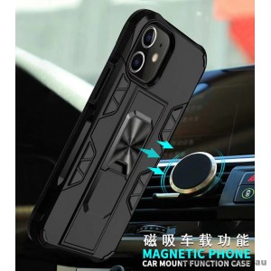 Anti Shockproof Heavy Duty With Stand With Magnet Case For iPhone 11 6.1inch  Black