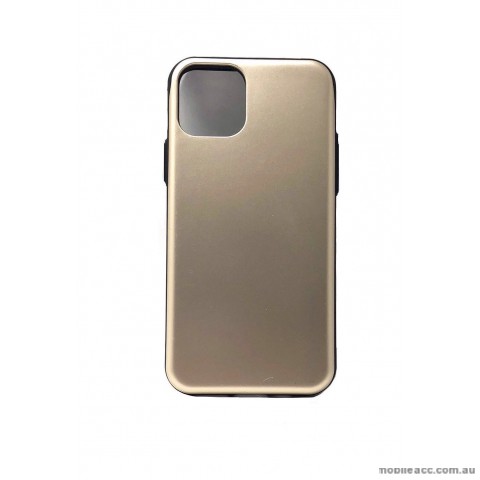 Mercury SKY SLIDE BUMPER CASE With Card Holder For iPhone11 Pro 5.8 inch  Gold