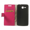 Magnetic Wallet Case Cover for Huawei Ascend Y600 - Rose