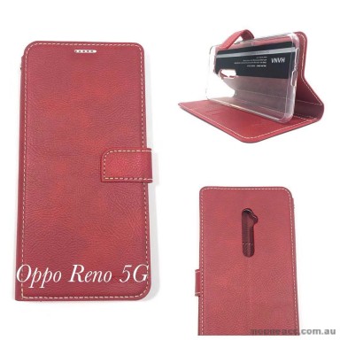 Hana Wallet Pouch Oppo Reno 5G  Red