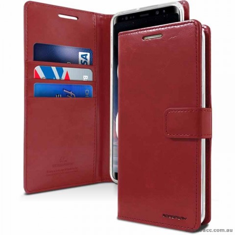 Bluemoon Diary Wallet Case For Samsung A51 6.5 inch  A515  Wine