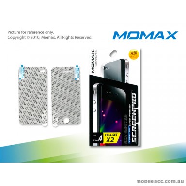 Momax Screen Protector for Apple iPhone 4/4S (Full set)