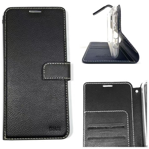 Molancano ISSUE Diary Wallet Case For Samsung Note 10 BLK