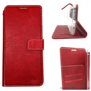 Molancano ISSUE Diary Wallet Case For Samsung Note 10  Red