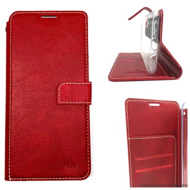 Molancano ISSUE Diary Wallet Case For Samsung Note 10  Red