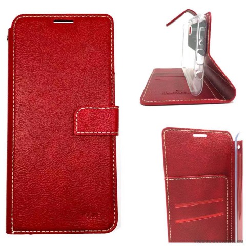 Molancano ISSUE Diary Wallet Case For Samsung Note 10 Plus  Red