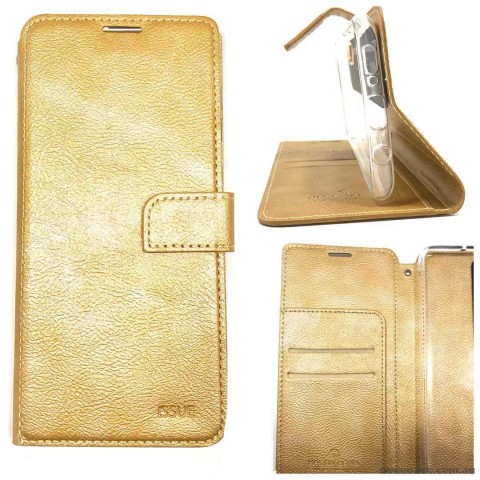 Molancano ISSUE Diary Wallet Case For Samsung Note 10 Plus  Gold