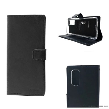 Korean Mercury Bluemoon Diary Wallet Case For Samsung Note 20 6.2 inch Black