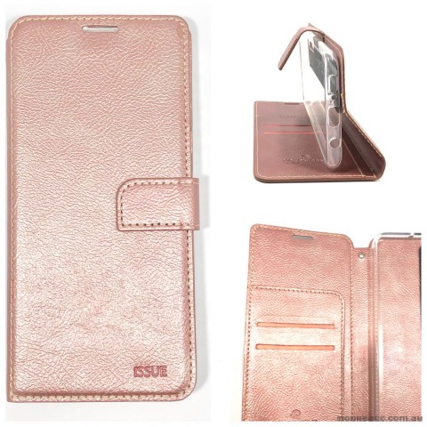 Molancano ISSUE Diary Wallet Case For Samsung Note 20  Rose Gold