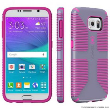 Speck CandyShell Grip Case for Samsung Galaxy S6 - Grey/Pink