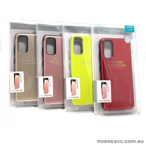 Mercury SKY SLIDE BUMPER CASE With Card Holder For Samsung S20 6.2 inch  Red