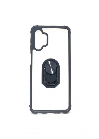 Anti Shockproof Heavy Duty With Stand With Magnet Case For Samsung A12  Clear