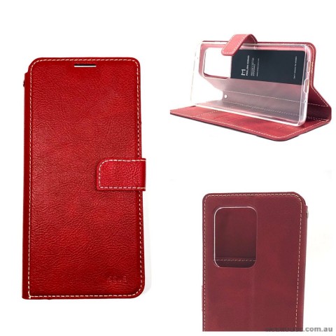 Genuine Molancano ISSUE Diary Stand Wallet Case For Samsung S20 Ultra 6.9 inch  Red