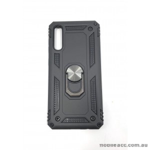 Anti Shock with Magnet Stand case for Samsung  A70  BLK