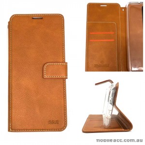 Molancano ISSUE Diary Wallet Case For Samsung A70  Brown