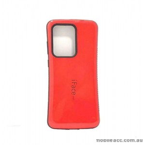 ifacMall Anti-Shock Case For Samsung S21 Ultra 6.8 inch  Red