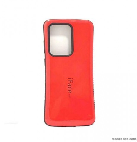 ifacMall Anti-Shock Case For Samsung S21 Ultra 6.8 inch  Red