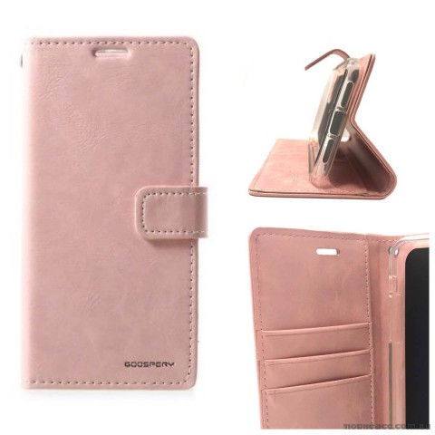 Mercury Goospery Blue Moon Diary Wallet Case For Samsung S21 Plus 5G  Rose Gold