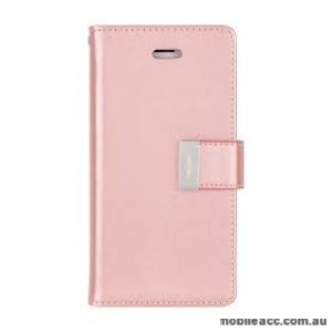 Genuine Goospery Rich Diary Stand Wallet Case Cover For Samsung S10 5G  Rose Gold