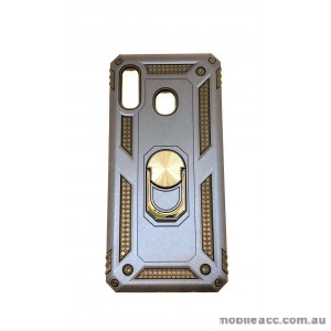 Anti Shock with Magnet Stand case for Samsung  A20 A30  Navy Blue