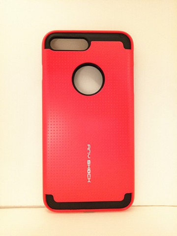 KOREAN ANY SHOCK LAYER GUARD CASE FOR iPhone 7 Plus - Red