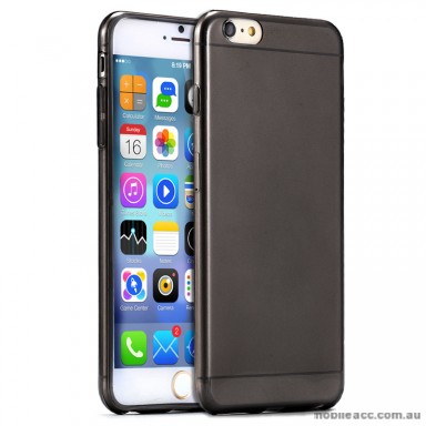 iPhone 6+/6S+TPU Gel Case Cover - Smoke Black × 2