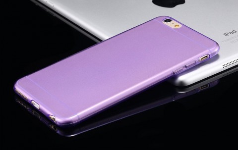 iPhone 6+/6S + TPU Gel Case Cover - Purple × 2